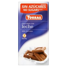 Torras tejcsokoládé hozzáadott cukor nélkül, édesítőszerrel 75 g alapvető élelmiszer