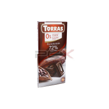 Torras Torras hozzáadott cukor nélkül étcsokoládé 72 75g reform élelmiszer