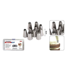  Torta díszítőcső szett 4 cm, 15 db-os sütés és főzés