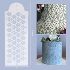 Torta stencil, tűzvirág 15x38,8cm sütés és főzés