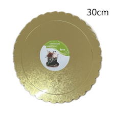 Tortakarton, torta alátét arany, 30cm, kör-5db sütés és főzés
