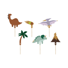 Tortalapát Dinosaurs, 8-12 cm, mix (1 pkt / 6 db.) party kellék