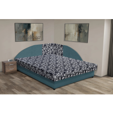  Tosca saroktámlás franciaágy szürkés kadét és tosca mintás szövet lenyűgöző 4 méretben ágy és ágykellék