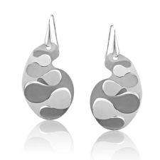  Toscana Ezüst Fülbevaló - Hullámos Dizájn fülbevaló