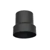 TOTYA Acél füstcső bővítő 120-130mm, vegyestüzelésű kazánhoz, vastagfalú (2mm), fekete