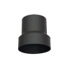 TOTYA Acél füstcső bővítő 130-200mm, vegyestüzelésű kazánhoz, vastagfalú (2mm), fekete