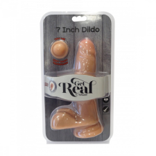 Toy Joy Get Real Dual Density dildó, herékkel (7&quot;) műpénisz, dildó