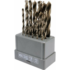 Toya Fémfúró készlet 19 db HSS 135° (21999) szerszám kiegészítő