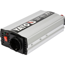 Toya YATO Feszültségátalakító Inverter 12V-230 V 800 W (YT-81491) kábel és adapter