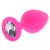 TOYJOY Anal Play Bijou Diamond – elegáns rózsaszín anális plug L 9x4 cm