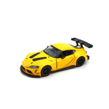 Toyota GR Supra Racing Concept Sárga autópálya és játékautó
