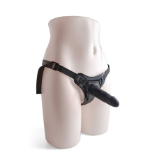  Toyz 4 Lovers strap-on hám, realisztikus dildóval (fekete) műpénisz, dildó