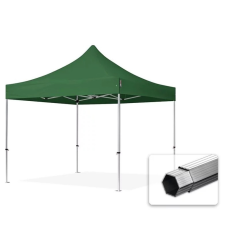  TP 3x3m összecsukható aluminium 800N pavilon, oldalfal nélkül - zöld kerti bútor