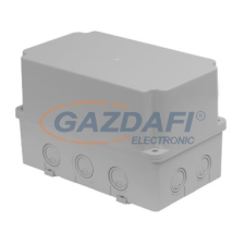 TP Electric 3310-218-0600 Kötődoboz 130x220x140 IP67 magas tető, 8db kikönnyítés villanyszerelés