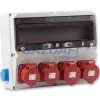 TP Electric 3323-002-5371 Szerelt ipari doboz 360×300mm 18modul(5×16A-IP44)×3+(5×32A-IP44)×1+(1×16A)×2