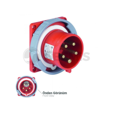 TP Electric 5X32A - FÁZISVÁLTÓ DUGVILLA BEÉPÍTHETŐ EGYENES (IP67) 83X90MM villanyszerelés