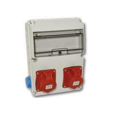 TP Electric IPARI CSATLAKOZÓ DOBOZ 2x 2P+F és 2x  5P16A villanyszerelés