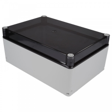 TP Electric KÖTŐDOBOZ 250X360X150 ABS+PC ÁTLÁTSZÓ TETŐ IP67 villanyszerelés