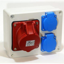 TP Electric SZERELT DOBOZ 2x 2P+F és 1x 5P32A villanyszerelés