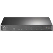 TP-Link Switch 10x1000Mbps(8xPOE+) Fémházas Asztali, TL-SG1210PP hub és switch
