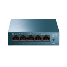 TP-Link Switch 5x1000Mbps Fémházas, LS105G hub és switch