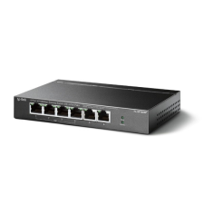 TP-Link Switch PoE - TL-SF1006P (6port 100Mbps; 4 af/at PoE+ port; 67W) hub és switch