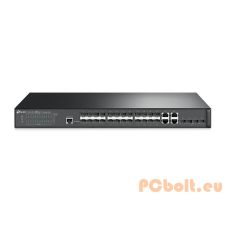 TP-Link T2600G-28SQ JetStream 28-Port Gigabit SFP L2 Managed Switch hub és switch
