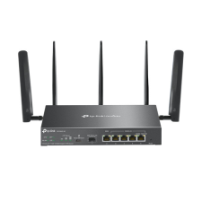 TP-Link Vezetékes Omada AX3000 VPN Router 1xWAN(1000Mbps) + 4xLAN(1000Mbps) + 1xSFP + 1xSIM, ER706W-4G router