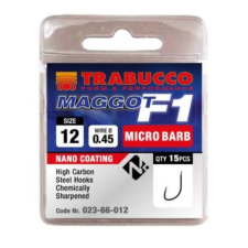 Trabucco F1 Maggot mikro szakállas horog 14 15 db horog