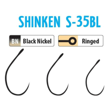 Trabucco Shinken Hooks S-35Bl Bn #6 10db szakáll nélküli horog horog
