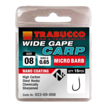  Trabucco Wide Gape Carp mikro szakállas horog, méret: 10 horog
