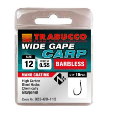 Trabucco Wide Gape Carp szakáll nélküli horog 20 15 db horog