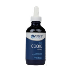 Trace Minerals Liquid CoQ10 100 mg, koenzim Q10, 118 ml  Étrend-kiegészítő vitamin és táplálékkiegészítő