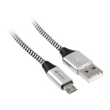 TRACER Cable USB 2.0 AM-micro 1m black-silver kábel és adapter