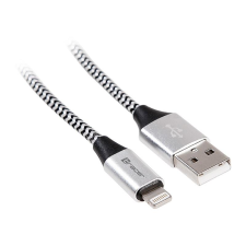 TRACER TRAKBK46268 USB-A - Lightning (apa - apa) kábel 1m - Fekete/Ezüst (TRAKBK46268) kábel és adapter