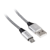 TRACER TRAKBK46928 USB 2.0 1 M USB A Micro-USB B Fekete, Ezüst