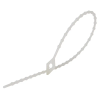 TRACON 180N-GY Gyöngyös nyitható kábelkötegelő, natúr 180×2mm, D=8-45mm, PE
