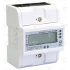 TRACON 3F áramváltós fogyasztásmérő, állítható áttétel, LCD, 4modul  400V / 5 A CT Pd=3W