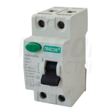 TRACON Áram-védőkapcsoló, 2 pólusú40A, 300mA, 4,5 kA, 2P villanyszerelés