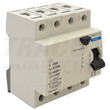 TRACON Áram-védőkapcsoló, 4 pólusú25A, 300mA, 6kA, A / AC villanyszerelés