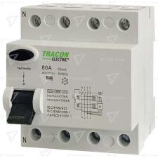 TRACON Áram-védőkapcsoló, 4 pólusú  25A, 30mA, 10kA, B villanyszerelés
