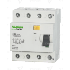TRACON Áram-védőkapcsoló, 4 pólusú  40A, 300mA, 10kA, A/S villanyszerelés