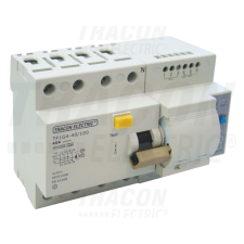 TRACON Áram-védőkapcsoló visszakapcsoló automatikával, 4 pólusú63A, 300mA, 10kA, A / AC villanyszerelés