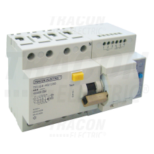TRACON Áram-védőkapcsoló visszakapcsoló automatikával, 4 pólusú 80A, 100mA, 10kA, A / AC villanyszerelés