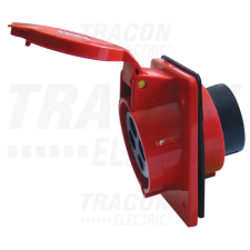 TRACON Beépíthető ferde ipari csatlakozóaljzat32A, 400V, 3P+E, 6h, IP44 villanyszerelés