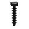 TRACON Beüthető kábelkötegelő tipli, UV-álló, fekete 10,6×3,1mm