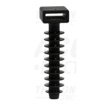 TRACON Beüthető kábelkötegelő tipli, UV-álló, fekete 10,6×3,1mm villanyszerelés