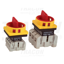 TRACON Biztonsági lakatolható szakaszoló kapcsoló 3P, 22kW, 64×64mm villanyszerelés