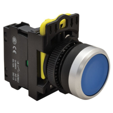 Tracon Budapest Kft. Egyszerű nyomókapcsoló, kék 1×NO, 5A IP65 NYK3-B Tracon villanyszerelés