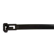 Tracon Budapest Kft. Kábelkötegelő 300x7,6 fekete, nyitható UV-álló 281-NY Tracon villanyszerelés